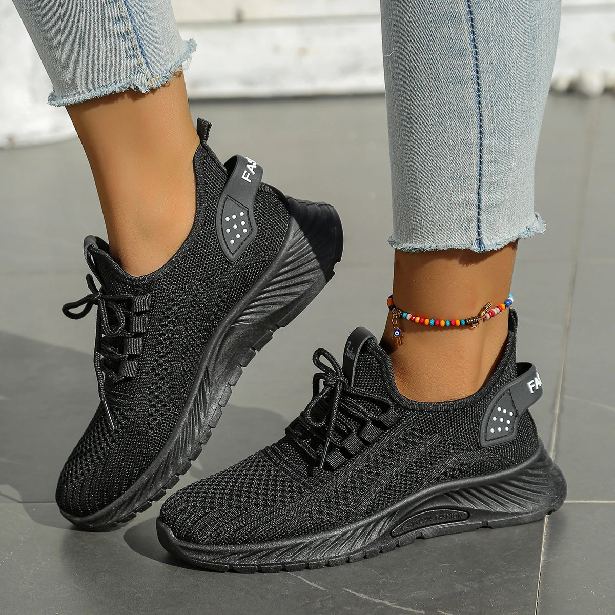 Dames Sneakers Casual Mode Sportief Weven 5