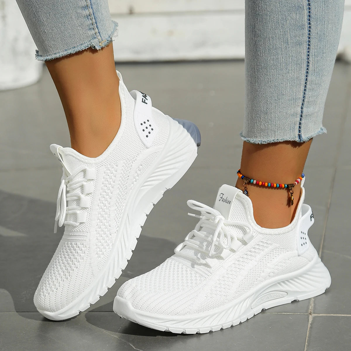 Dames Sneakers Casual Mode Sportief Weven 7