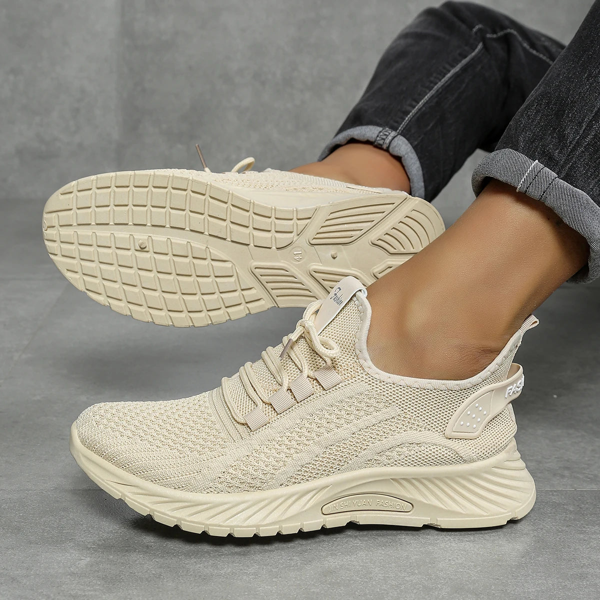 Dames Sneakers Casual Mode Sportief Weven 8