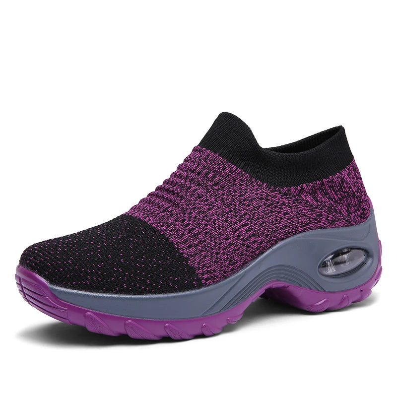 Dames Sneakers Casual Sport Sokken Met Dikke Zool 10