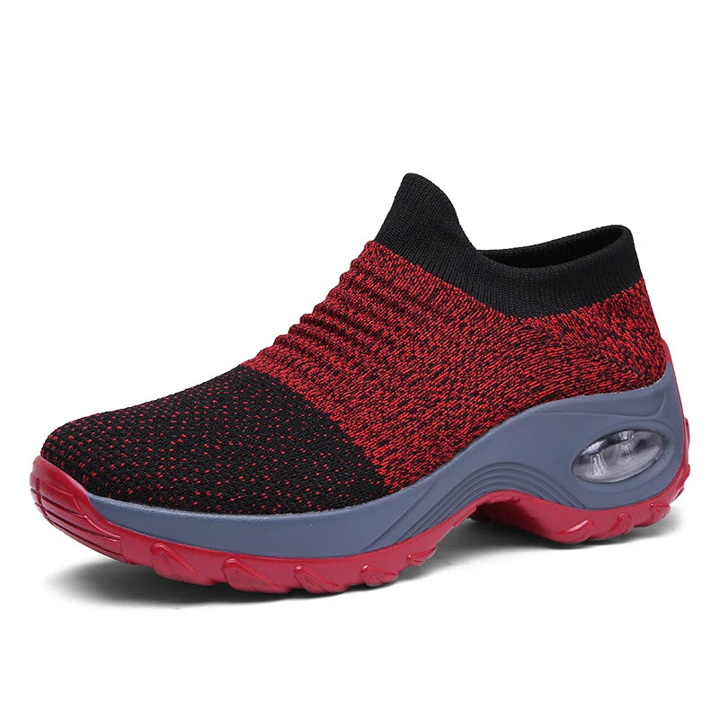 Dames Sneakers Casual Sport Sokken Met Dikke Zool 12