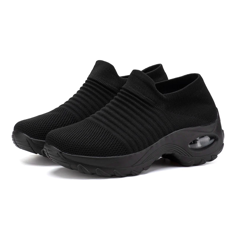 Dames Sneakers Casual Sport Sokken Met Dikke Zool 13