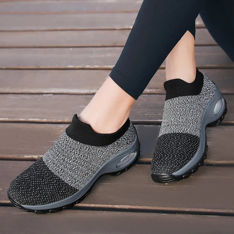 Dames Sneakers Casual Sport Sokken Met Dikke Zool 1