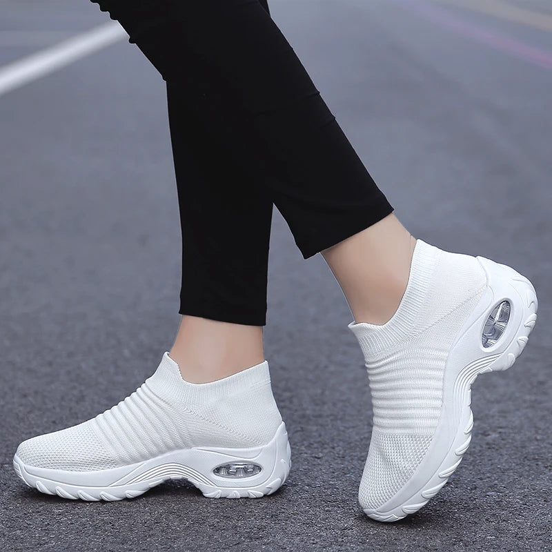 Dames Sneakers Casual Sport Sokken Met Dikke Zool 5