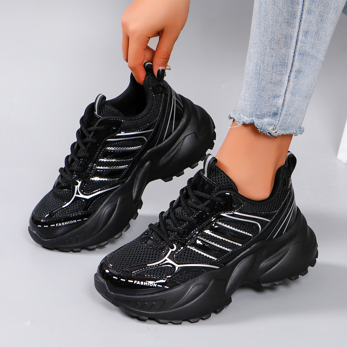 Dames Sneakers Chunky Stijl Casual & Sportief 0