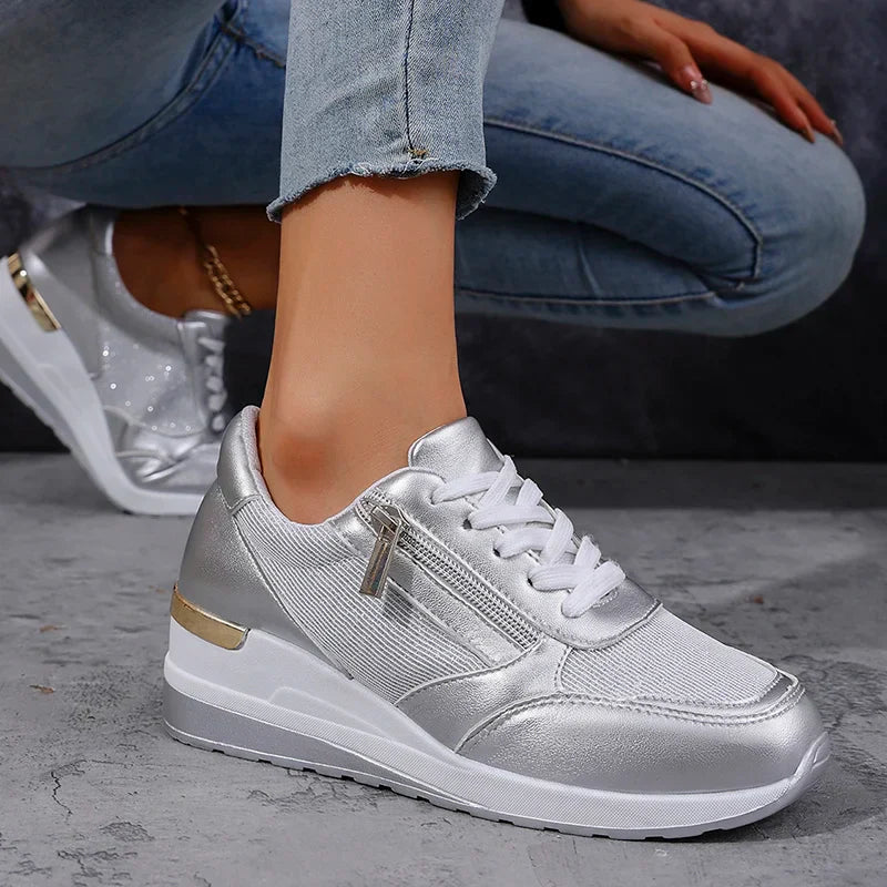 Dames Sneakers Enkelhoog met Platform 4