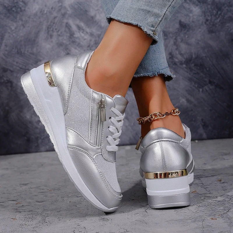 Dames Sneakers Enkelhoog met Platform 5