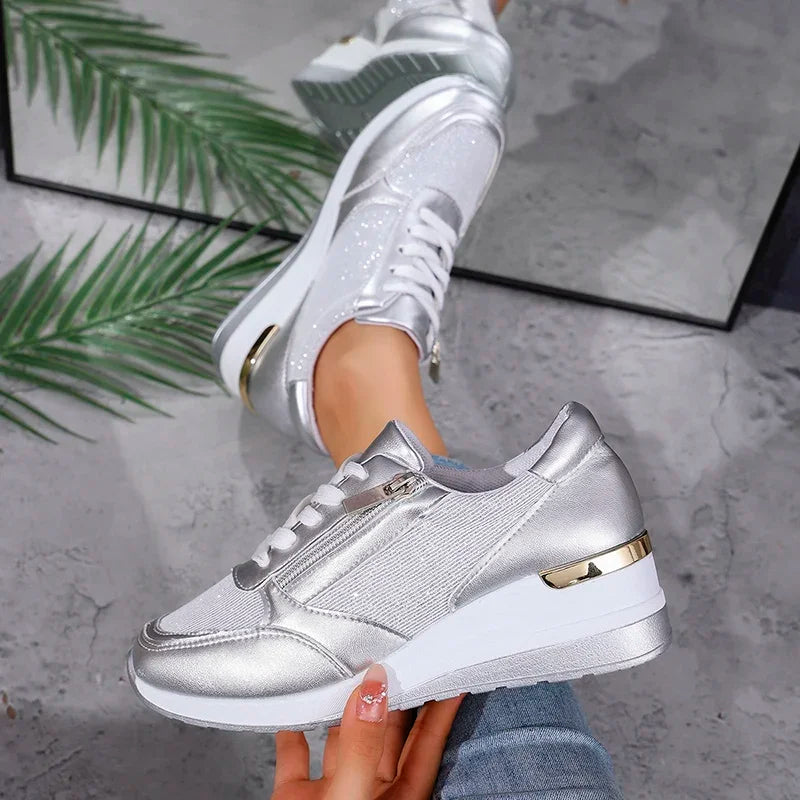 Dames Sneakers Enkelhoog met Platform 6