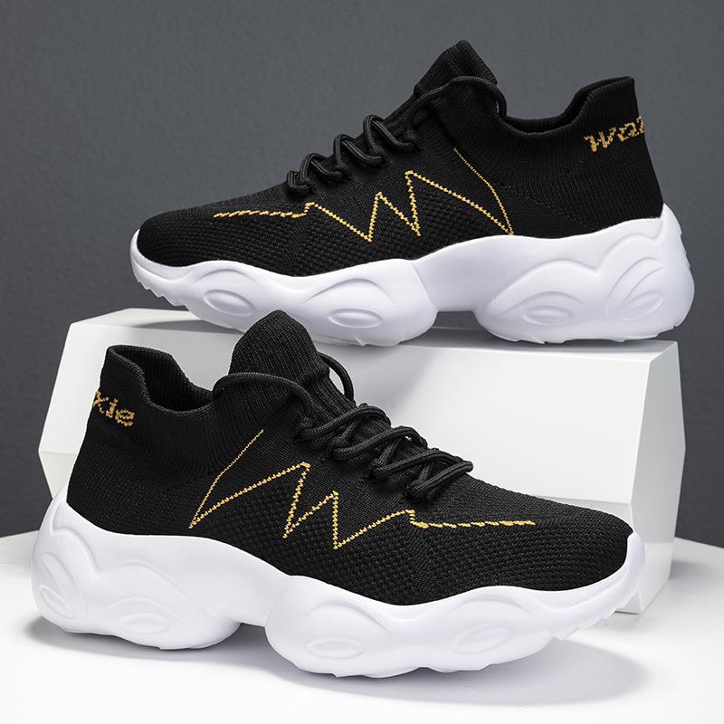 Dames Sneakers Gebreid Met Elastische Schacht 1