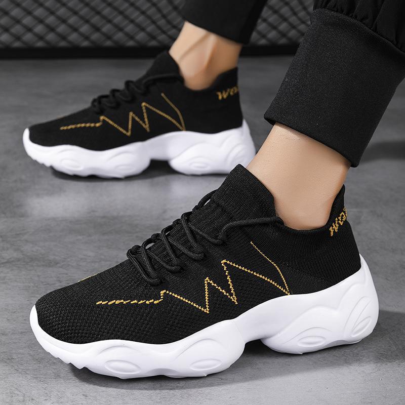 Dames Sneakers Gebreid Met Elastische Schacht 2