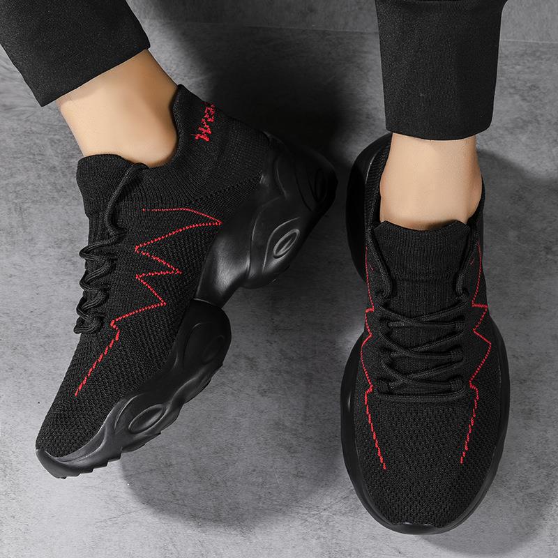 Dames Sneakers Gebreid Met Elastische Schacht 4