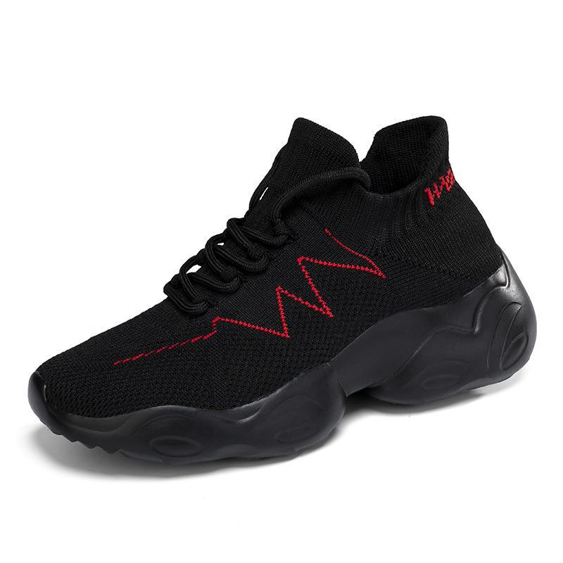 Dames Sneakers Gebreid Met Elastische Schacht 7