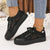 Dames Sneakers Gehaakt met Vetersluiting en Verstevigde Hiel 3