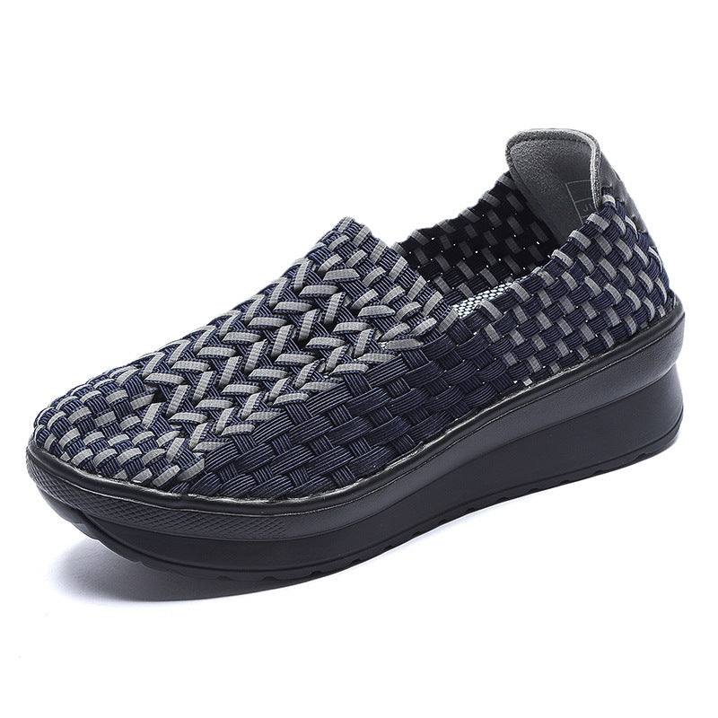 Dames Sneakers Gevlochten Slip-On voor Casual Gebruik 5