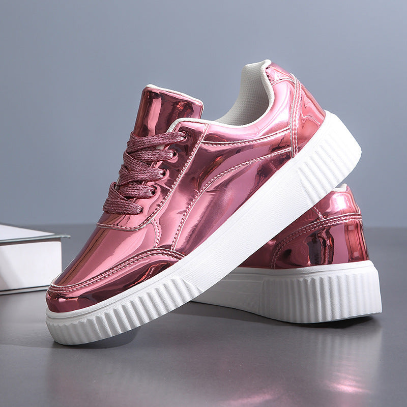 Dames Sneakers Glanzend Met Dempende Zool 0