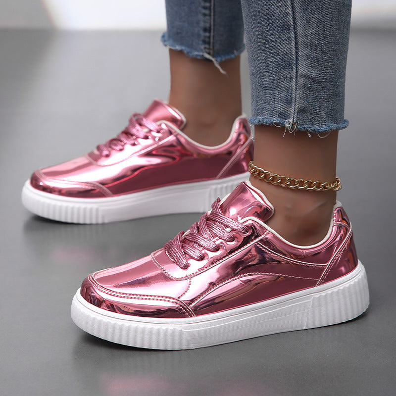 Dames Sneakers Glanzend Met Dempende Zool 2