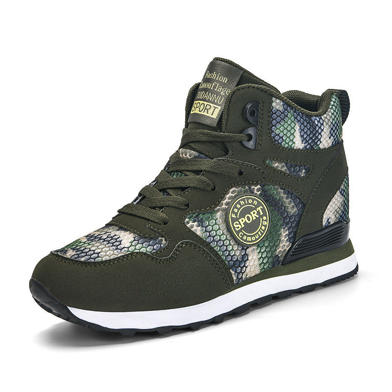 Dames Sneakers Hoge Camouflage Stijl 0