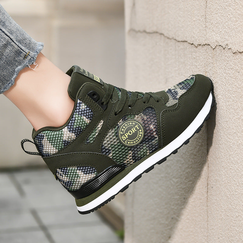 Dames Sneakers Hoge Camouflage Stijl 2