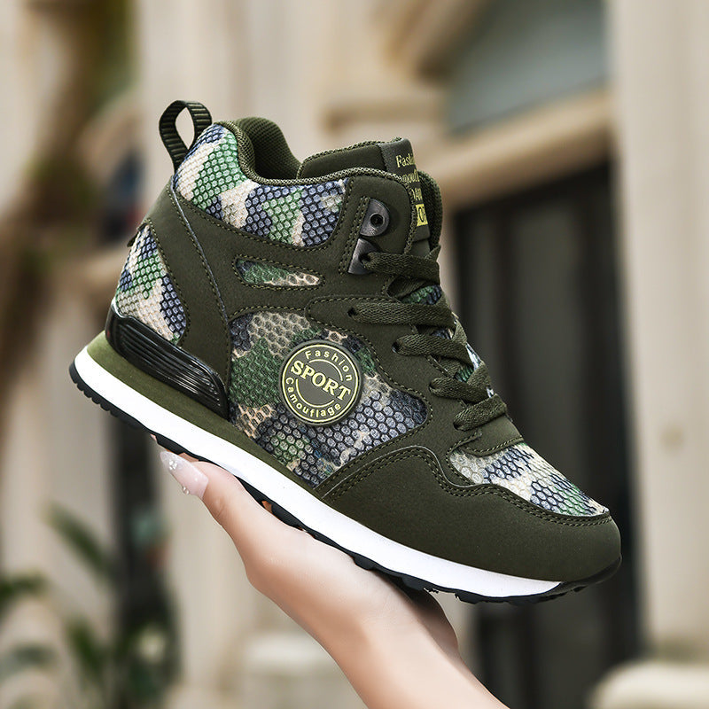 Dames Sneakers Hoge Camouflage Stijl 3