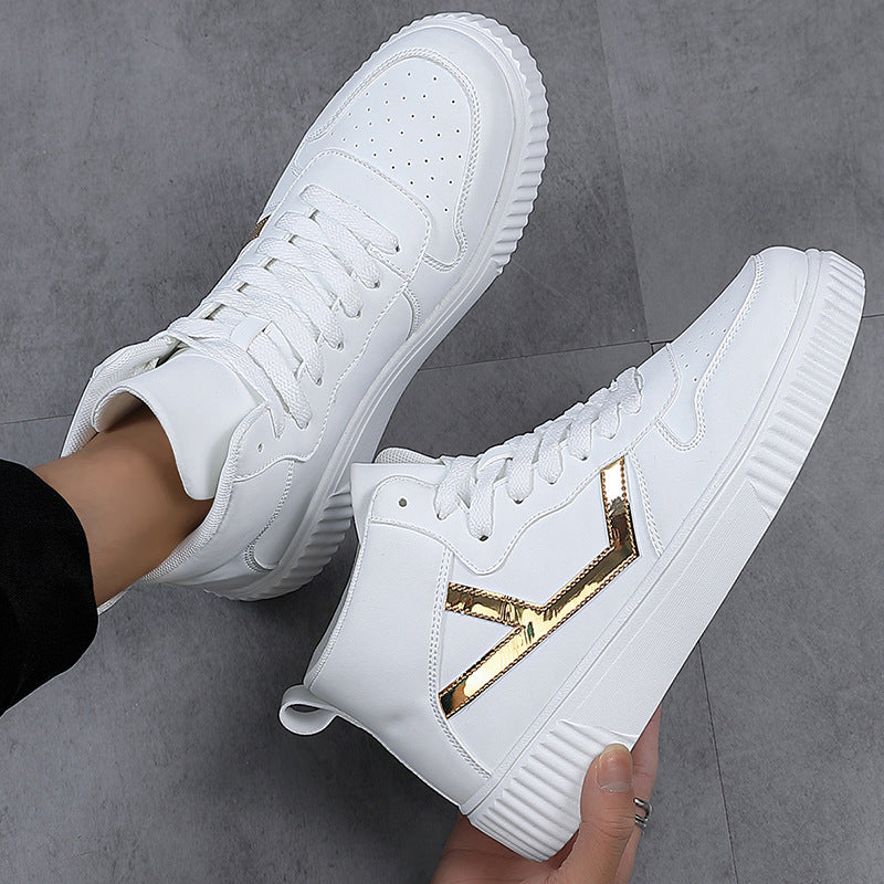 Dames Sneakers Hoog Gesloten Met Trendy Design 1