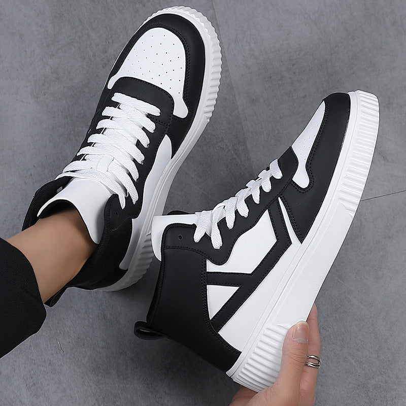Dames Sneakers Hoog Gesloten Met Trendy Design 6