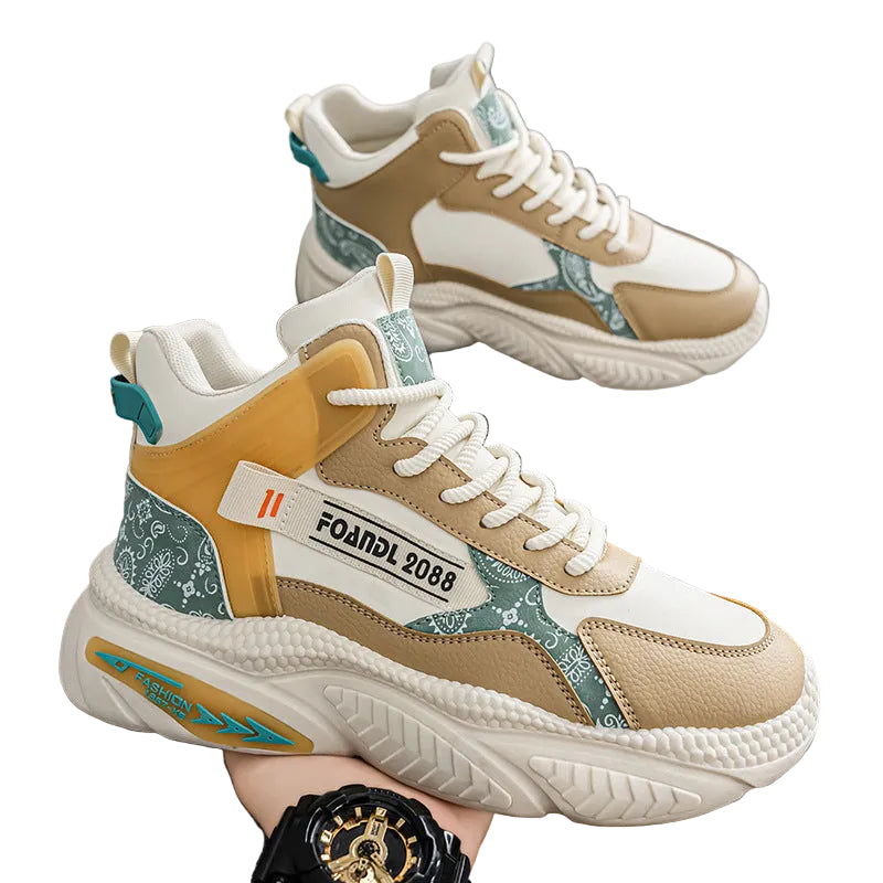 Dames Sneakers Hoog Met Uniek Design 0