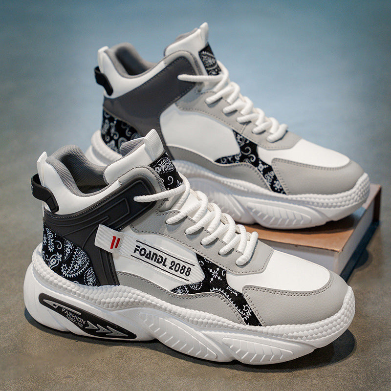 Dames Sneakers Hoog Met Uniek Design 3