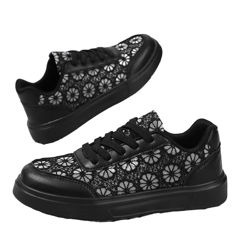 Dames Sneakers Met Bloemaccenten 0