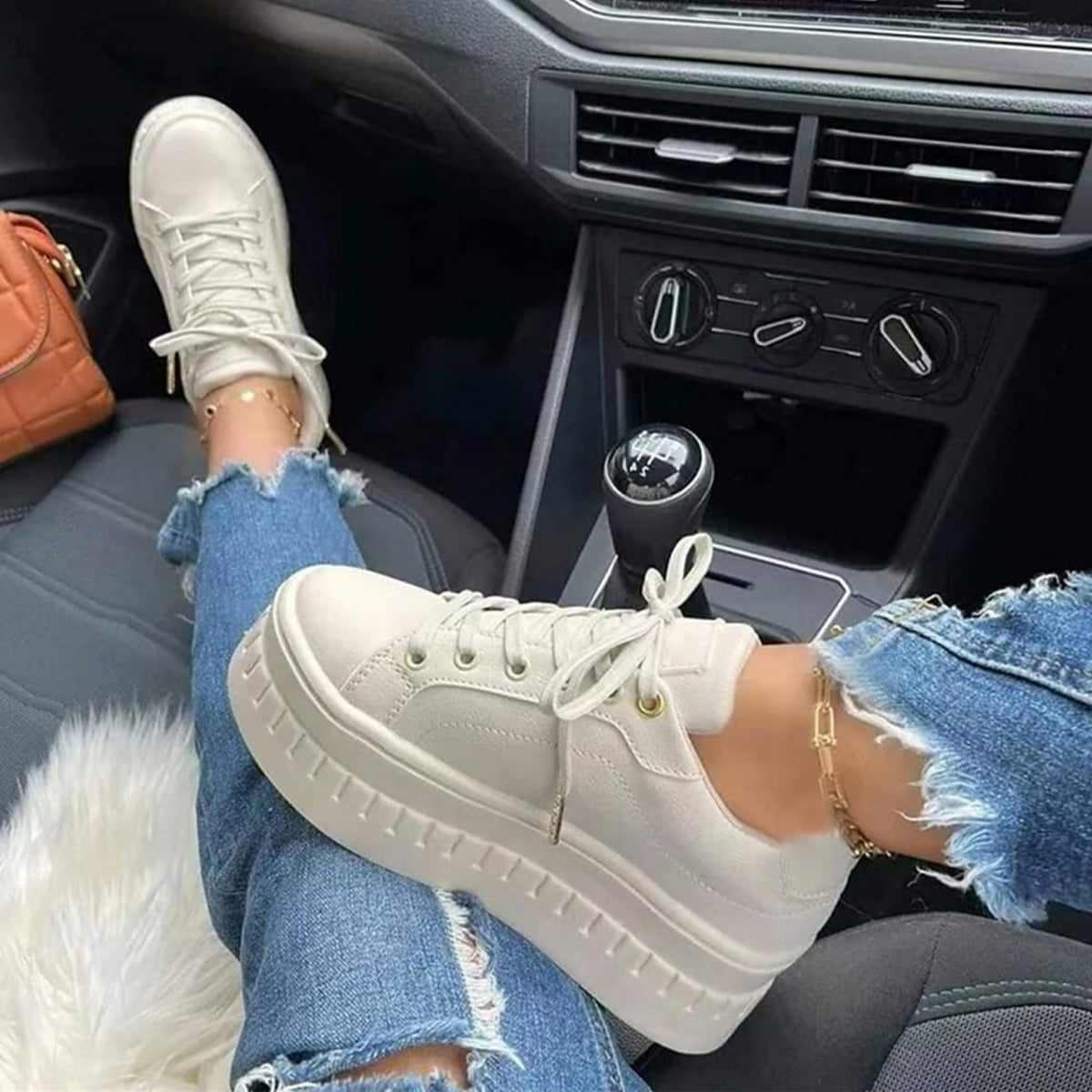 Dames Sneakers Met Dikke Zool Trendy 2