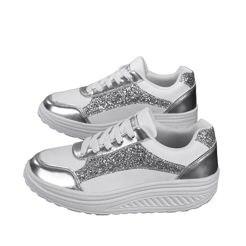 Dames Sneakers Met Glinsterende Accenten Trendy Design 0