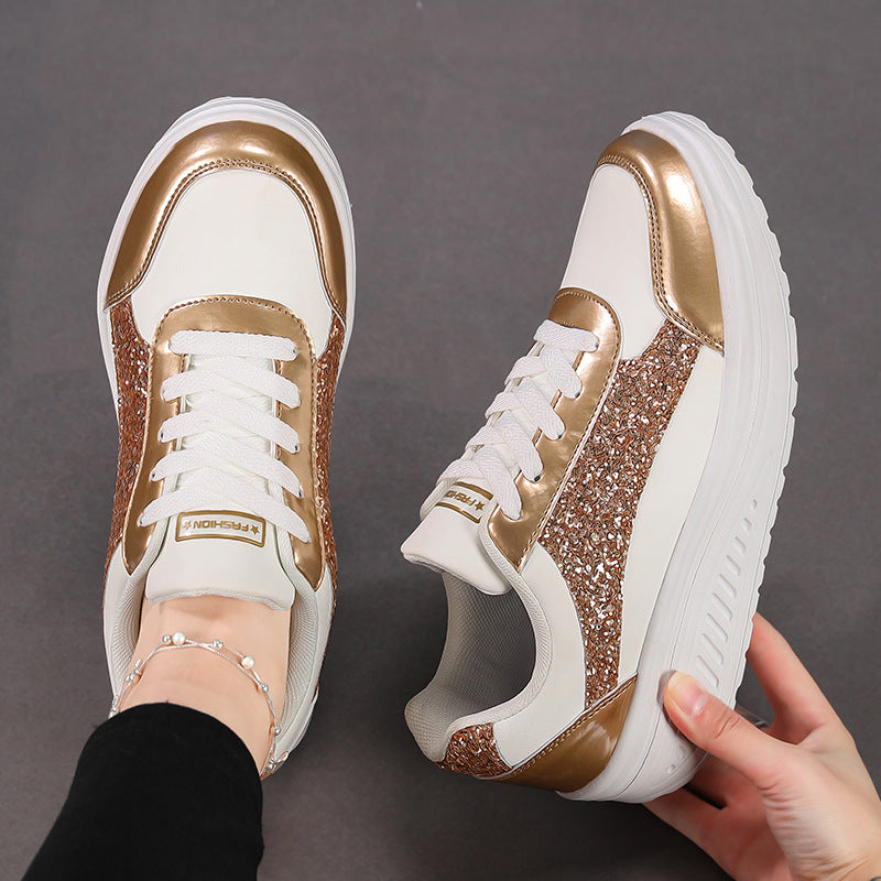 Dames Sneakers Met Glinsterende Accenten Trendy Design 1