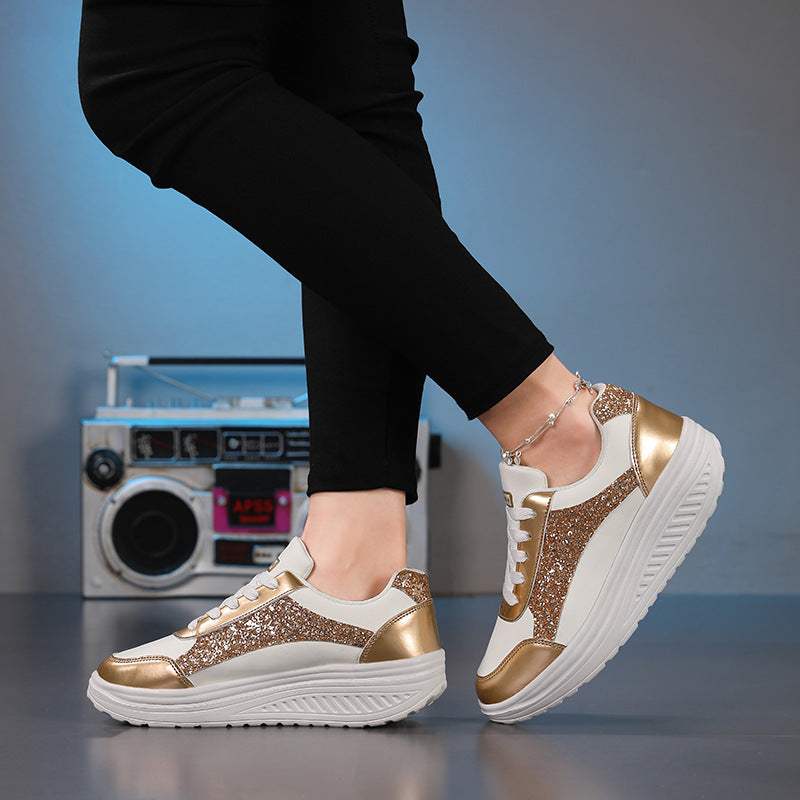 Dames Sneakers Met Glinsterende Accenten Trendy Design 2