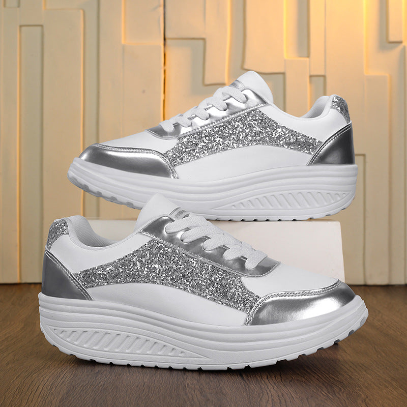 Dames Sneakers Met Glinsterende Accenten Trendy Design 3
