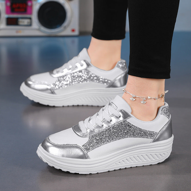 Dames Sneakers Met Glinsterende Accenten Trendy Design 5