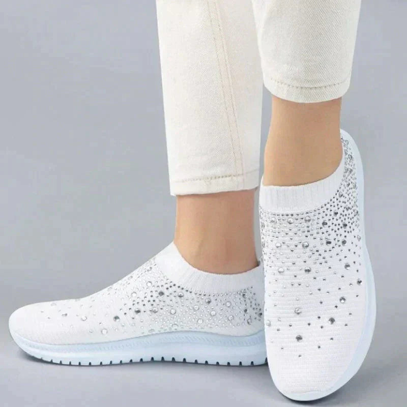 Dames Sneakers Met Kristallen Accenten 0