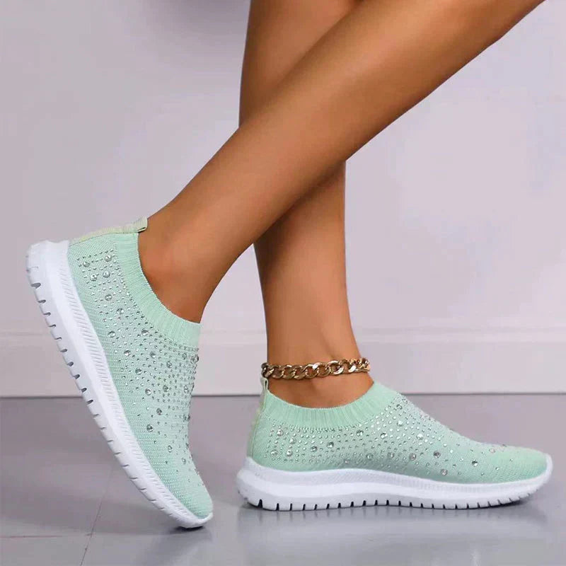 Dames Sneakers Met Kristallen Accenten 5
