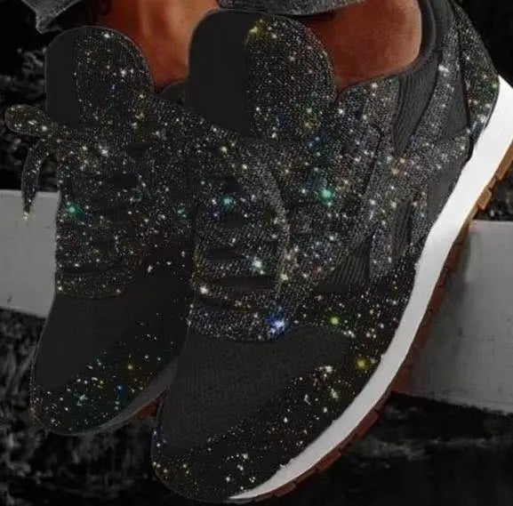 Dames Sneakers Met Pailletten Casual Ademend Schuim 0