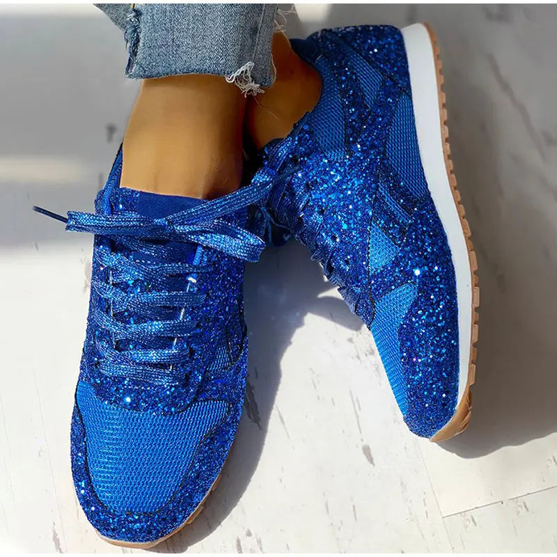 Dames Sneakers Met Pailletten Sportieve Stijl 5