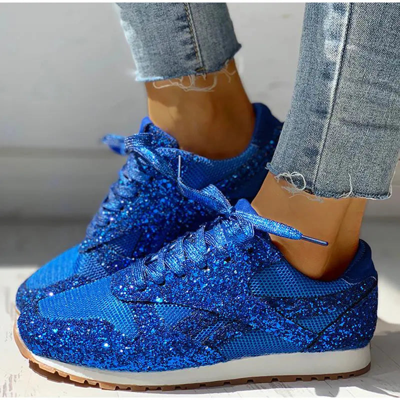 Dames Sneakers Met Pailletten Sportieve Stijl 7