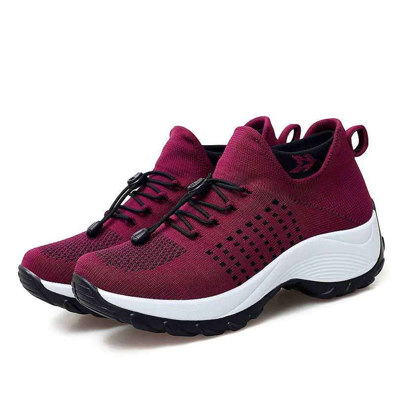 Dames Sneakers Orthopedisch Platform Ademend Textiel 4