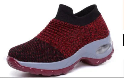 Dames Sneakers Platform Casual Ademend Textiel 11