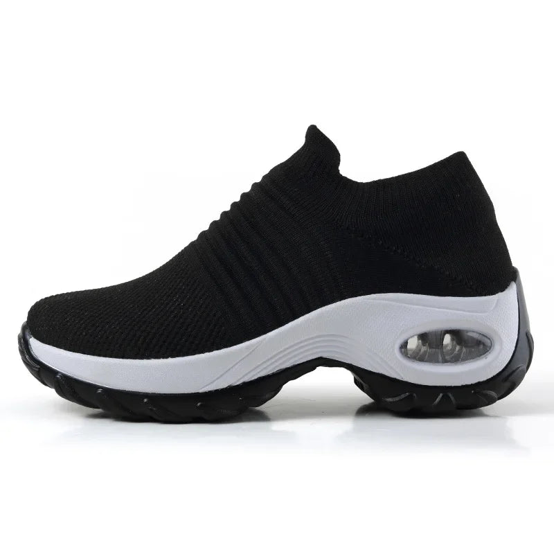 Dames Sneakers Platform Casual Ademend Textiel 3