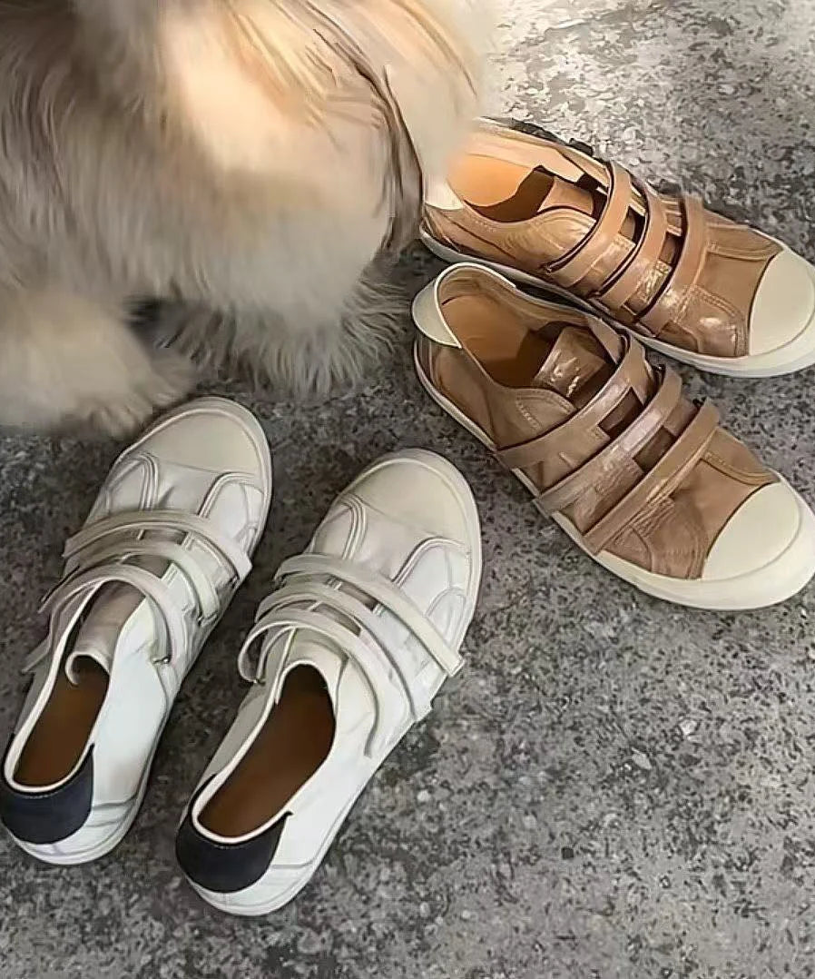 Dames Sneakers Platte Stijl Met Klittenbandsluiting 4