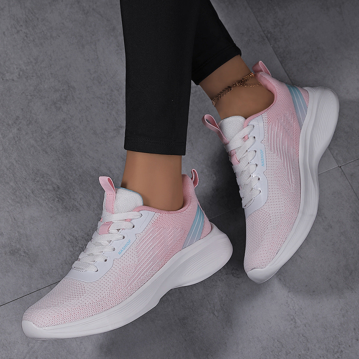 Dames Sneakers Sportief Lichtgewicht Met Ademend Mesh-Oppervlakte 4