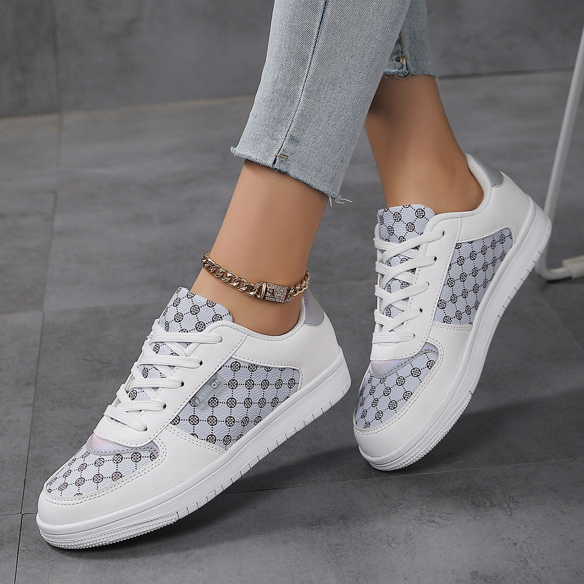 Dames Sneakers Trendy Design voor Casual en Sportieve Outfits 4