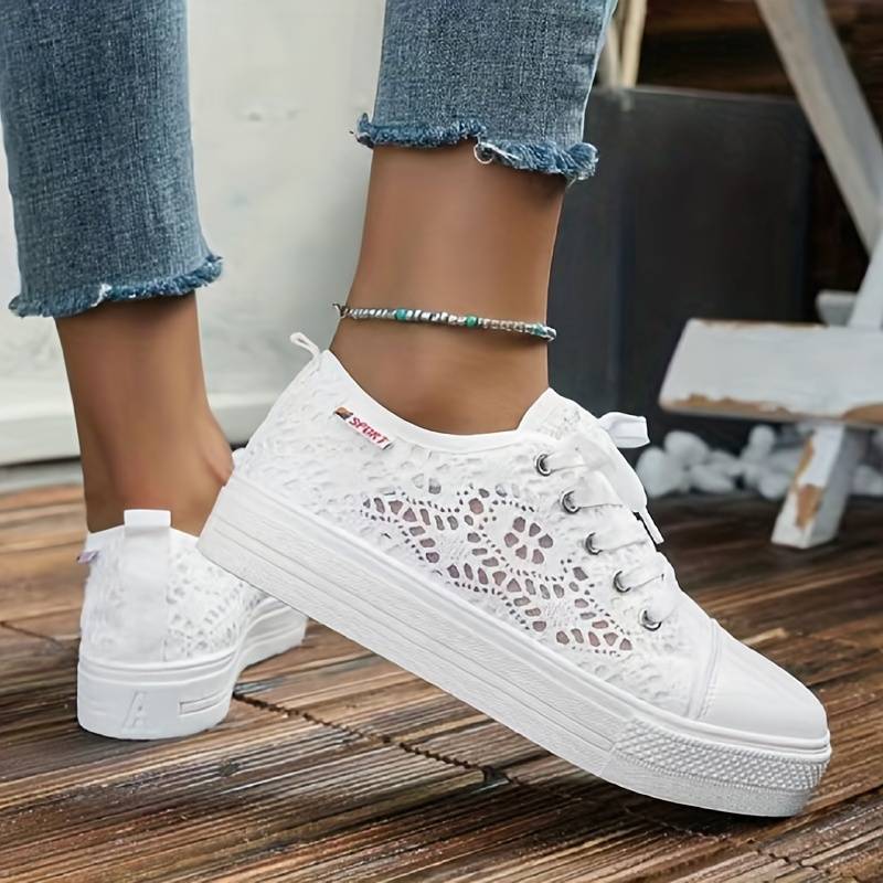 Dames Sneakers Vetersluiting Stijlvol 5
