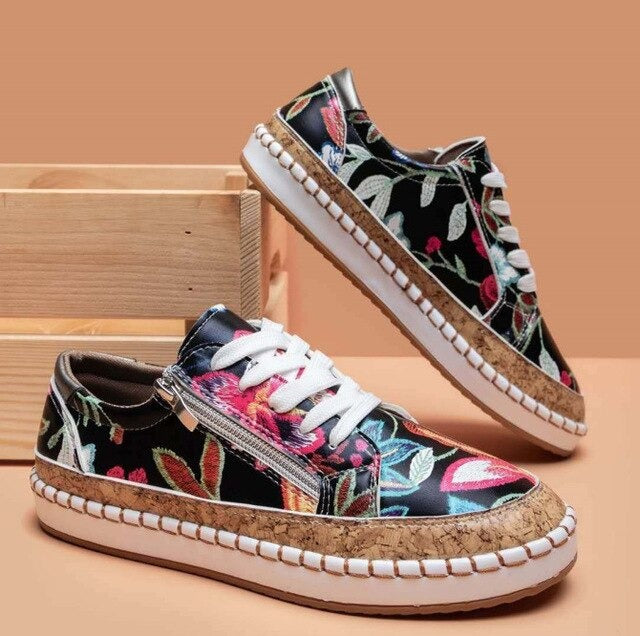 Dames Sneakers met Bloemenprint Trendy 2