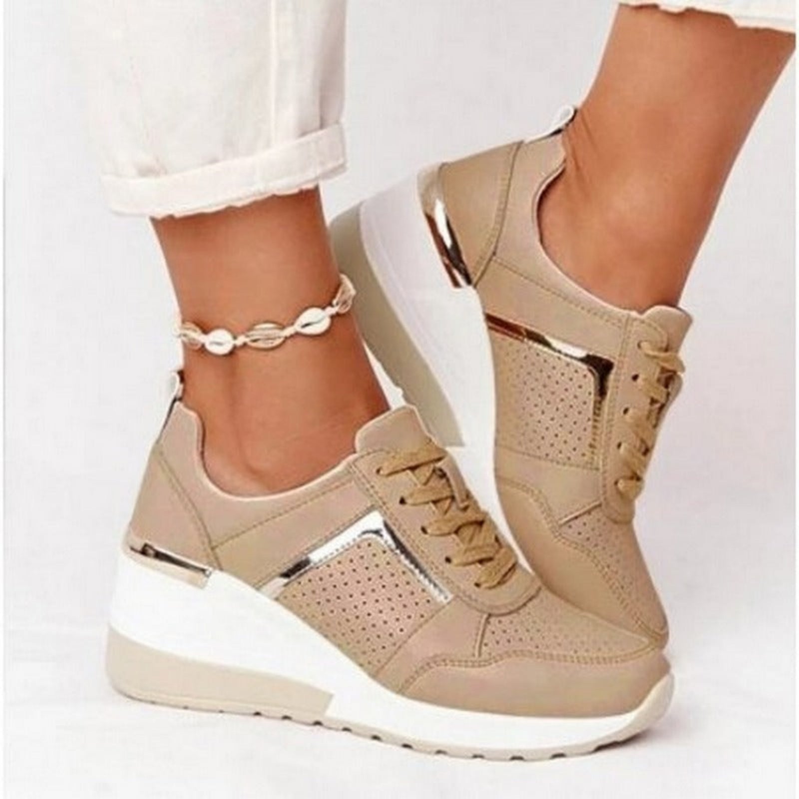 Dames Sneakers met Sleehak Stijlvol 0