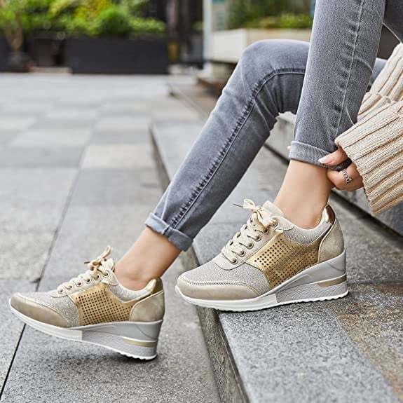 Dames Sneakers met Sleehak en Hoge Hak 0