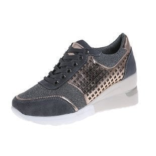 Dames Sneakers met Sleehak en Hoge Hak 2